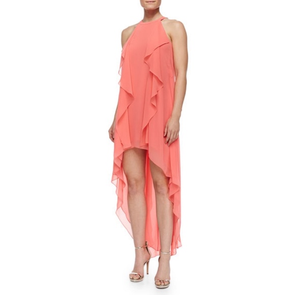 BCBGMaxAzria Dresses & Skirts - BCBGmaxazria | Kelsia Ruffle Halter Dress